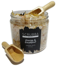 Load image into Gallery viewer, Scrubba Body Orange & Grapefruit Bath Soaking Salts