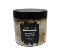Load image into Gallery viewer, Scrubba Body Orange & Grapefruit Bath Soaking Salts