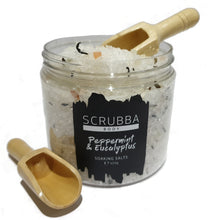 Load image into Gallery viewer, Scrubba Body Peppermint & Eucalyptus Bath Soaking Salts