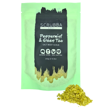 Load image into Gallery viewer, Scrubba Body Peppermint & Green Tea Salt Body Scrub