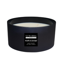 Load image into Gallery viewer, Scrubba Body Candle XL Vanilla Caramel Natural Soy Candle