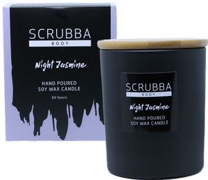 Scrubba Body Candle Night Jasmine Natural Soy Candle