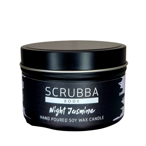 Scrubba Body Home Fragrances Night Jasmine Travel Candle Tin