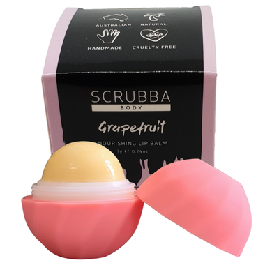 Scrubba Body Lip Balm PINK Grapefruit Natural Lip Balm